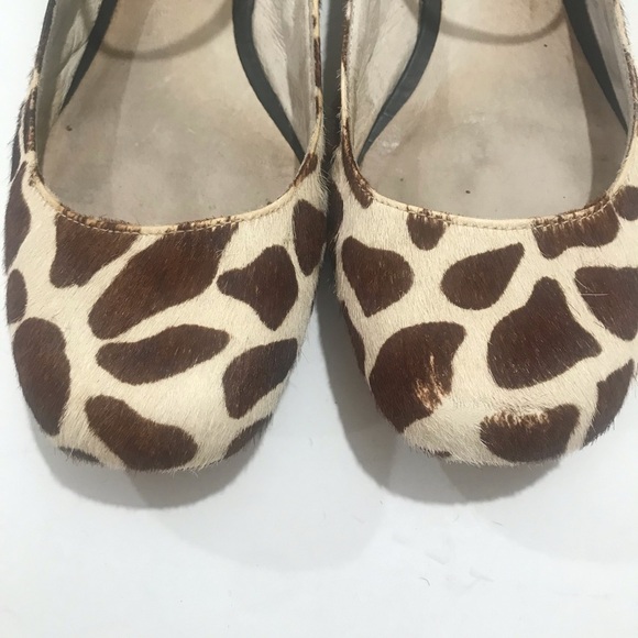 Facade Cow hide natural size 8 M Mary Jane flats - Picture 7 of 8